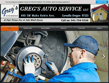Tablet Screenshot of gregsautoservice.com